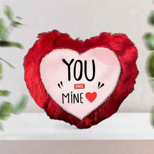 You Are Mine Red Heart Cushion