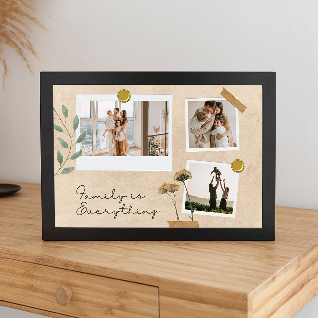 Family Treasured Trio Personalized Photo Frame