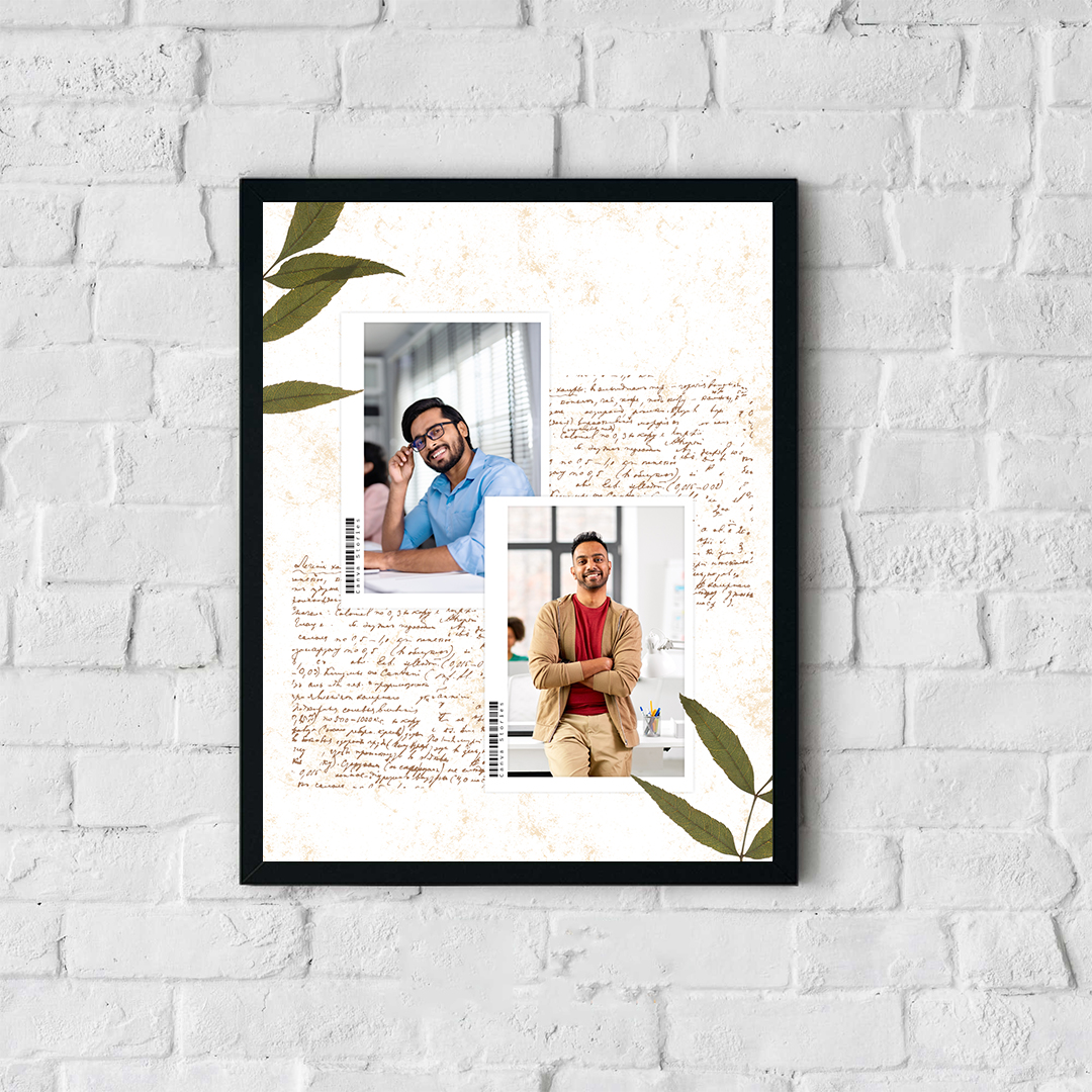 Simple Elegance Dual Personalized Photo Frame