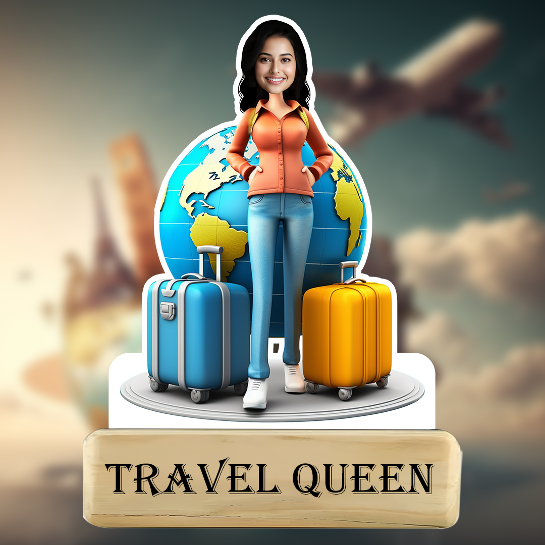 Wanderlust Traveler Caricature