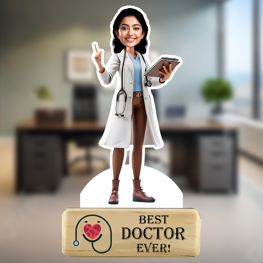 Empowered Doctor Caricature – Honoring Her Healing Touch