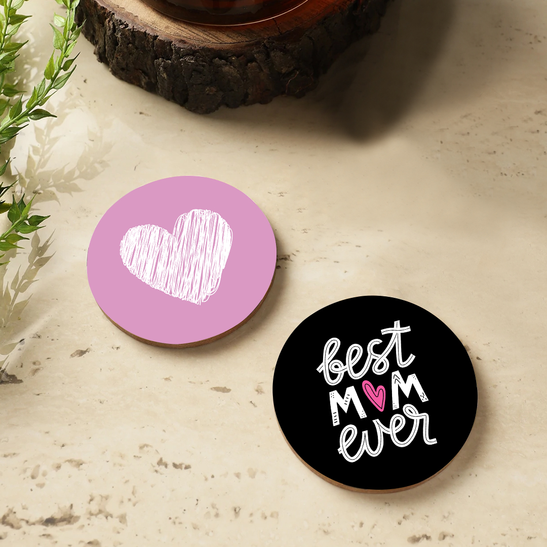 Best Mom Ever Coaster (set of 4)