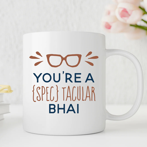 Tacular Bhai White Mug