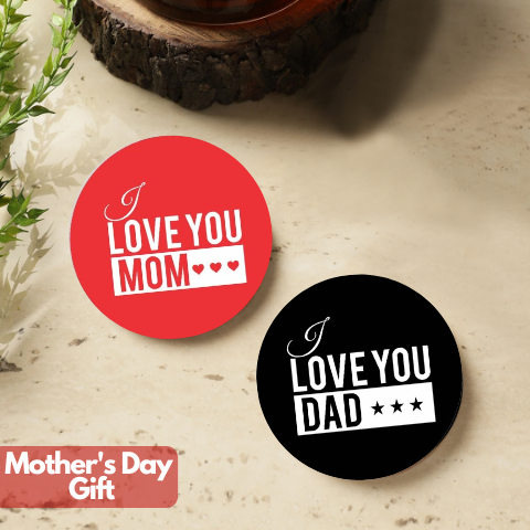 I love you Mom - Dad Coaster (Set of 4)