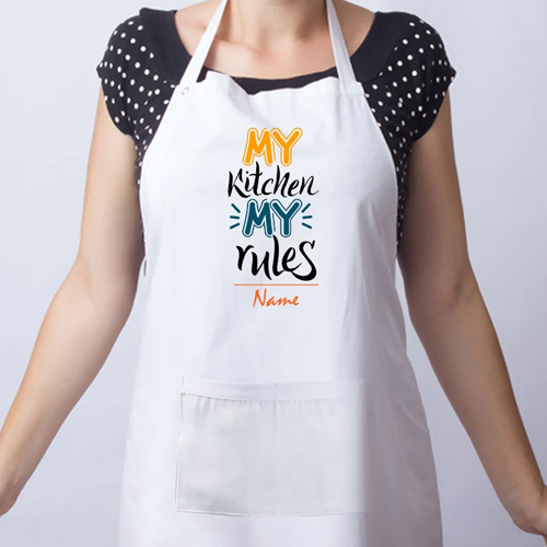 My Kitchen My Rules Customized Apron